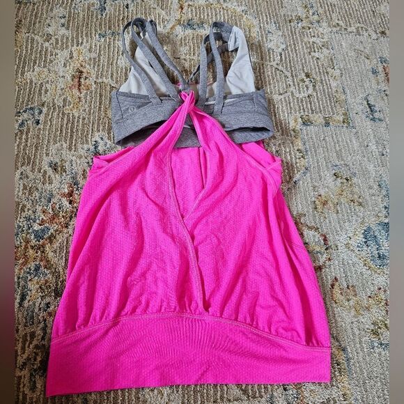 Lululemon No Limits Tank With Built In Sports Bra. Sz 2. Missing Bra Pads. - Picture 1 of 5